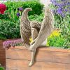Pure White Sorrow Angel Statue for Home or Garden