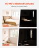 2 Panels 63" Length Blackout Curtains, 42"  Wide Thermal Insulated Light Blocking Drapes with Grommets