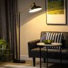 31.5" x 11.75" x 65" BlackIndustrial Style Floor Lamp for Living Room with Balance Arm and Adjustable Head,