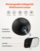 2 LED Wall Sconces, Rechargeable Battery Operated with Remote Control