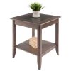 Santino Oyster Gray Accent End Table
