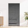 Dark Gray Bamboo Insect Door Curtain 35.4"x86.6"