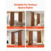 2 Panels Set Natural Linen Light Filtering Thick Flax Textured Curtains, 52" x 84" Grommet Hanging Design