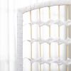 5.6', 4-Panel Freestandin Folding Partition Wall Divider/Privacy Screen. Wave Fiber