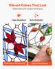 17” x 29” Tiffany Style Hanging Stained Glass Window Panel, with Chain.