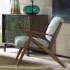 INK+IVY Rocket Lounge Light Green And Solid Wood Frame Accent Chair