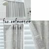 55” x 18” Solid Color Half Window Grey Kitchen Curtain.