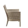 Chic Madison Park Diedra Cane Armchair. Caned Back and Sides, Removable Cushion.