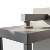 Inowel Motion Sensor Outdoor Integrated LED Porch Wall Sconce with Clear Glass Shade