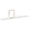 Set of 4 White Medium MDF Wall Shelf.