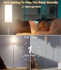 Silver LED Dimmable Standing Floor Lamp  with Foot Switch, Remote and Custom Color Temperature