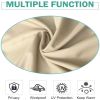 50" w x 120" l Beige Toile Outdoor Thermal Blackout Curtain