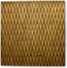 36" X 36" Gold Abstract Wood Hanging Dimensional Sculpture