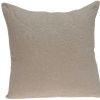 20" Tan Swirl Cotton Throw Pillow