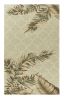9' X 12' Sage Taupe And Green Wool Tropical Botanical Hand Tufted Area Rug
