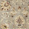 3' X 5' Gray Brown And Ivory Wool Floral Medallion Hand Tufted Area Rug