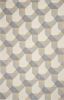 3' X 5' Ivory Gray And Cream Wool Geometric Area Rug