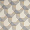 3' X 5' Ivory Gray And Cream Wool Geometric Area Rug