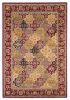 5' X 8' Red Orange And Black Quatrefoil Area Rug