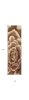 8' Ivory Brown And Red Floral Area Rug