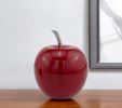 11" Red and Silver Aluminum Decorative Apple