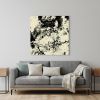 Beige and Black Canvas Unframed Print Wall Art