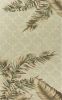 8' X 10' Sage Taupe And Green Wool Tropical Botanical Hand Tufted Area Rug