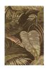 8' X 10' Brown And Beige Wool Botanical Leaves Hand Tufted Area Rug