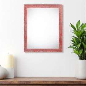 20" X 24" Rustic Farmhouse Red Wood Frame