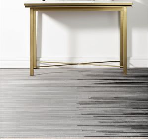 4' X 6' Black Abstract Power Loom Area Rug