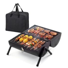 Portable Outdoor Tabletop Barbecue Charcoal Grill Stove.Two Side Carbon Griller. Backyard, Camping. (Option: Defaulttitle)
