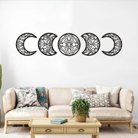 Set Of 5 Islamic Home Decor. Crescent Moon Wall Art (Option: Wrought iron decoration)