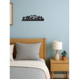 Handcrafted Rustic Moose Wall Art Sculpture (Option: Wrought iron decoration)