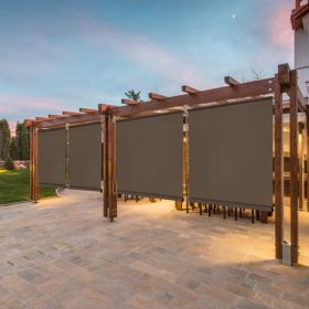 8' x 6' Mocha HDPE Spliced Roller Shutter (Option: Defaulttitle)