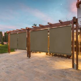 7' x 6' Walnut HDPE Spliced Roller Shutter (Option: Defaulttitle)
