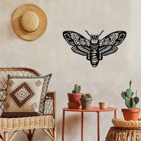 Vintage Moth Iron Wall Hanging (Option: Wrought iron decoration)