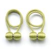 2Pcs Magnetic Curtain Rope and Ball Rods Tieback Holder