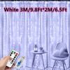 1pc 100/200/300 LED Window String Fairy Lights. Remote Control and USB.