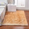 1pc Fluffy Imitation Wool Area Rug, Acrylic 80% Polyester 20%, 2.36" Long Imitation Wool