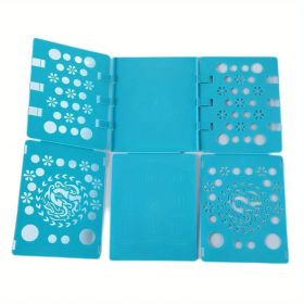 1pc Easy-Folding Shirt and T-Shirt Board - Perfect for Heavy Clothes and Laundry - Adult and Children (Color: Blue)