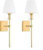 Set of 2 Rechargeable Battery Operated Wall Sconces with Wireless Remote. Dimmable and Cordless