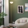 Black Minimalist Torchiere Floor Lamp with 3-Way Switch Light