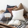 Natural Dye Linen Throw pillow. 18" x 18"