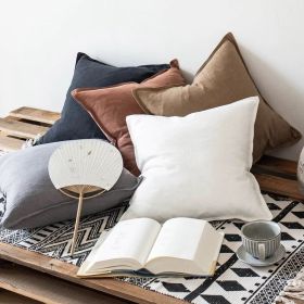 Natural Dye Linen Throw pillow. 18" x 18" (Material: Cotton)