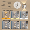 Modern LED Magnetic Portable Wall Sconce with Motion Sensor and 3 Color Modes. USB Rechargeable