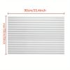 Black Self-Adhesive Pleated Portable Blind Full-shading Curtain. Non-perforated.