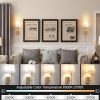 Set of 2 Rechargeable Battery Operated Wall Sconces with Wireless Remote. Dimmable and Cordless