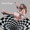 Optical Illusion Round Visual Anti-slip Rug