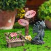 Mini Gnomes Dwarf Fairy Garden Statue Miniatures; Outdoor Figurine Ornaments