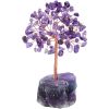 1pc Natural Amethyst Crystal Leaves Tree. Fluorite Base.